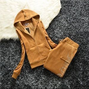 Camel/Brown/Gold Juicy Couture Tracksuit